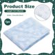 thumbnail image 2 of Tela de tul con estampado de copos de nieve, 1,09 yardas, 69 pulgadas, organza transparente azul claro con estampado de copos de nieve de terciopelo, 2 of 6