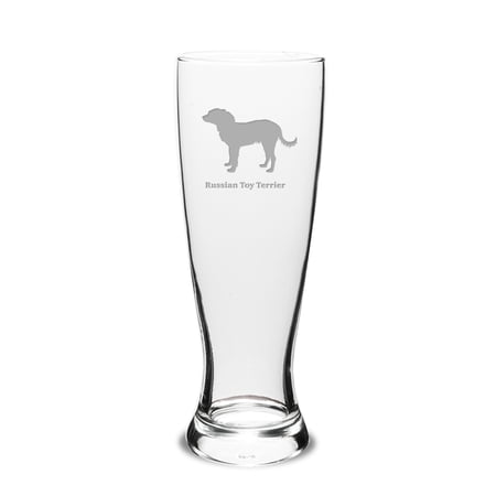 Russian Toy Terrier Deep Etched 23 oz University Beer Pilsner