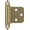 Golden Champagne, variant on PETGLE | Cabinet Hinge | Variable Overlay | Polished Chrome | 2 Pack | Self-Closing | Face Mount | Cabinet Door