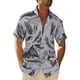 thumbnail image 1 of Camisa de playa de manga corta hawaiana para hombre, camisas informales con botones de verano estampadas Pompotops oipoqjl44855, 1 of 4