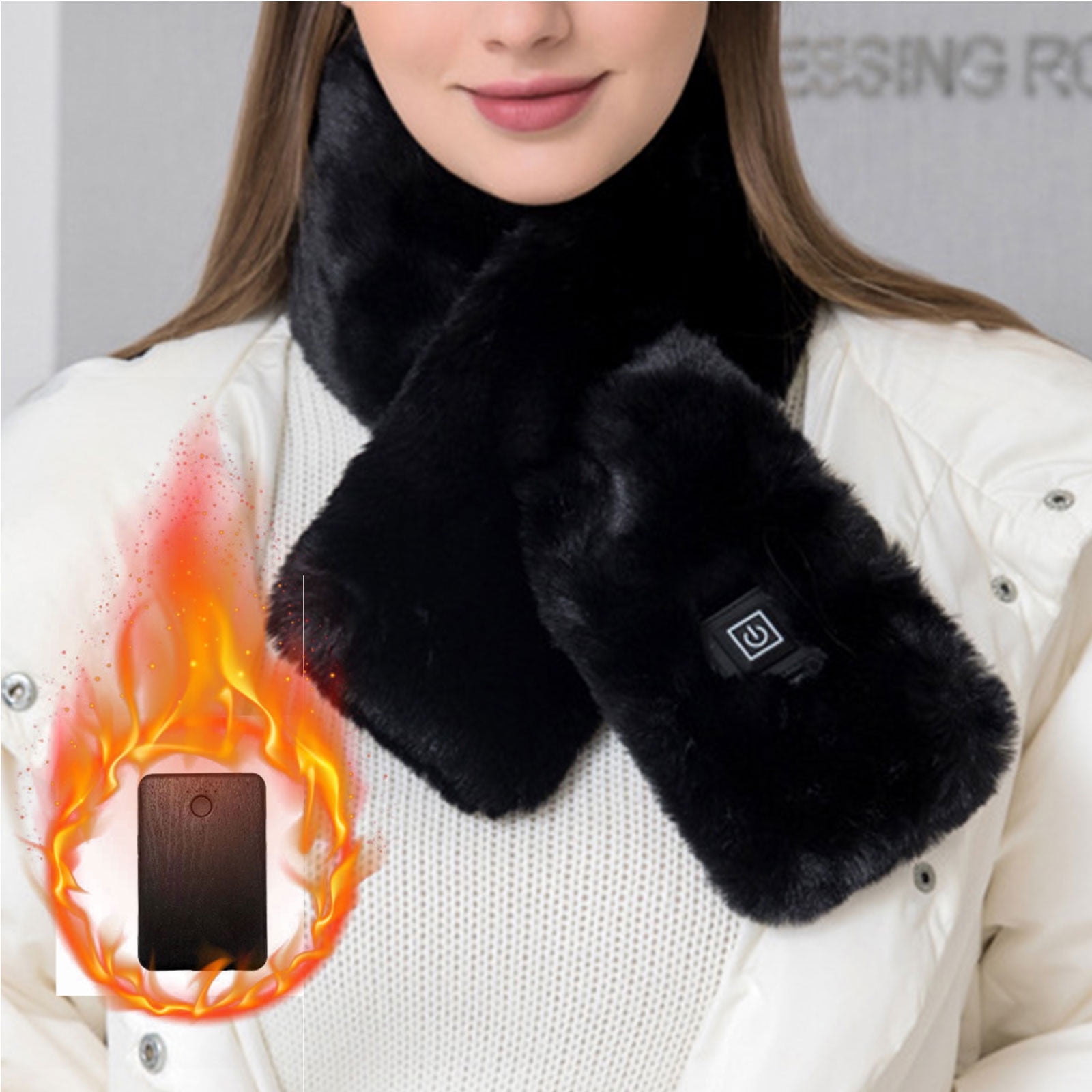 "Heated Neck Wrap, DUKUSEEK Electric Heated Scarf with Neck Heating Pad