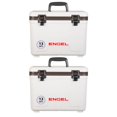 thumbnail image 1 of Engel 13 Quart Compact Durable Leak Proof Outdoor Dry Box Cooler, White (2 Pack), 1 of 3