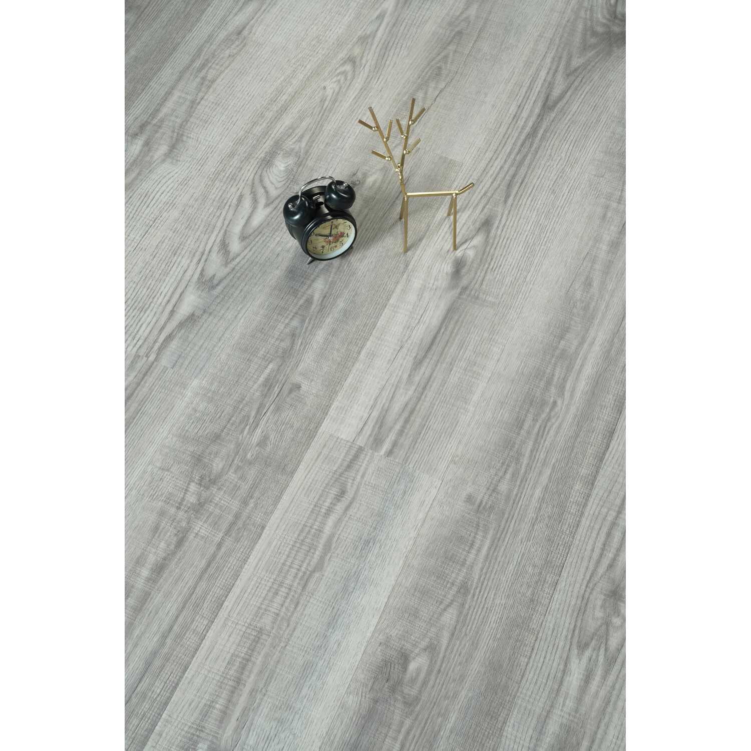 Elegant Kitchen & Bath LVFGRY01-7-5.5-V2 7 x 48 x 5.5 mm 12 Mil Luxury Vinyl Flooring, Fossil Oak Grey