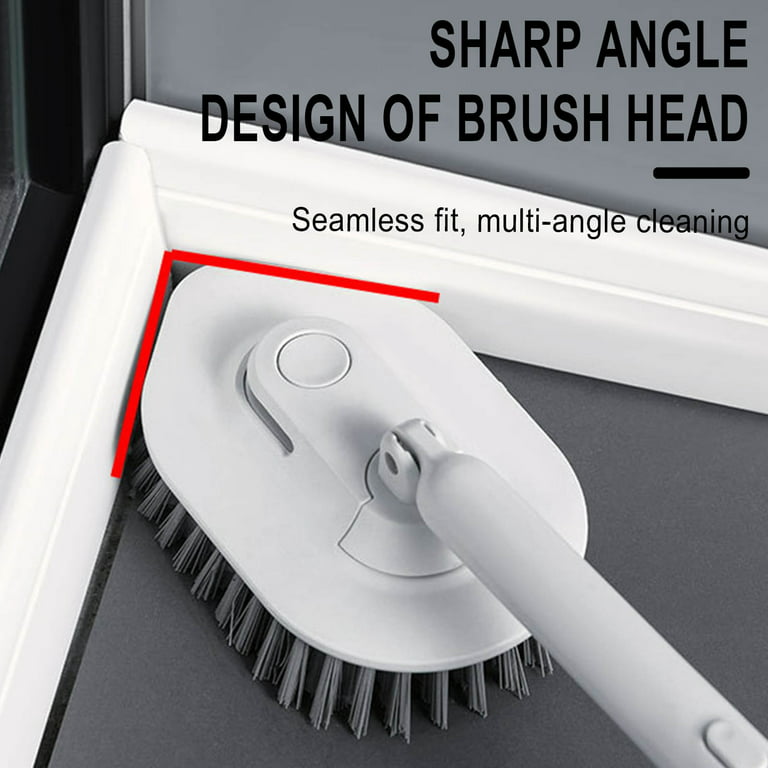 Dezsed Multi-function Bathroom Cleaning Floor Brush Rotary Bristle Tile  Brush on Clearance A