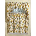 thumbnail image 1 of European Sunflower Kitchen Curtain Set, Swag 60x36, Tiers 30x36 Inches, 1 of 2