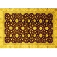 thumbnail image 1 of Ahgly Company Indoor Rectangle Oriental Yellow Traditional Area Rugs, 7' x 9', 1 of 4