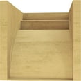 thumbnail image 4 of 11"W x 11"D x 11"H Wide Viola Rough Cedar Woodgrain TimberThane Corbel, Primed Tan, 4 of 6