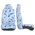 thumbnail image 4 of ZICANCN Car Seat Covers Front Seats Only, Cobblestone Blue Random Dots Automotive Seat Covers Protectors for Cars Trucks Suv 2 Pack, 4 of 8