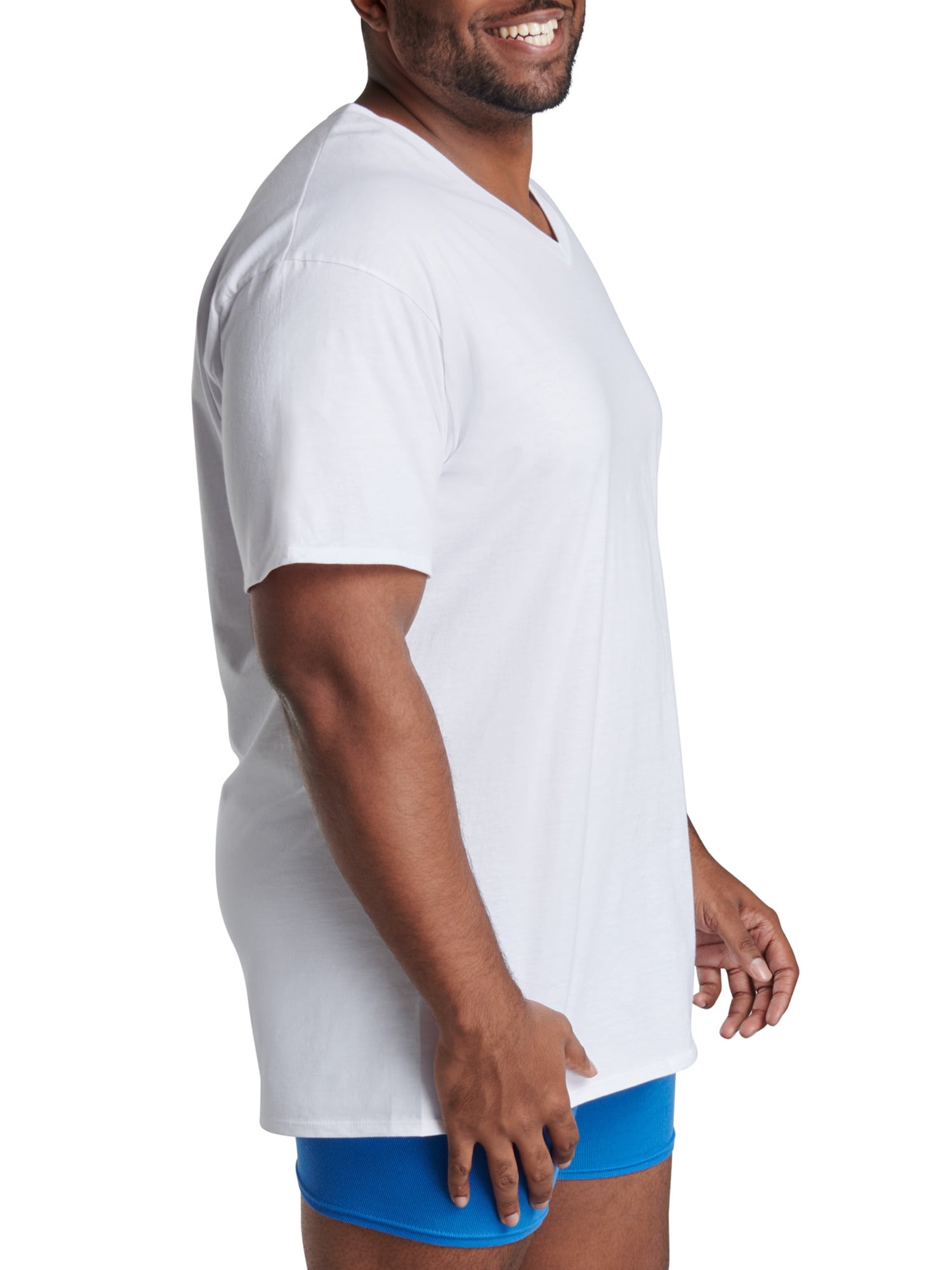 Buy Fruit of the Loom Premium Tall Men's White VNeck Undershirts, 6 Pack, Sizes LT3XLT Online
