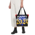 thumbnail image 6 of Kdxio Happy New Year 2024 Women Reusable Grocery Bags Foldable Ripstop,Reusable Shopping Bags for Shopping,Gym,Gift, 6 of 7