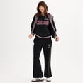 thumbnail image 4 of Juniors' Harper & Ivy Logo Wide Leg Sweatpants Color: Cloud Heather Gray Size: SMALL, 4 of 4