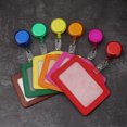 thumbnail image 2 of Porte-Badge d'Identité d'Infirmière Couleurs Bonbon avec Moulinets de Badge Rétractables Pince à Badge Fournitures de Bureau et d'École Rouge, 2 of 6