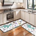 thumbnail image 3 of Kitchen Rugs Sets Of 2,Colorful Fantasy Food Elements Pattern Anti Fatigue Kitchen Mat Rugs Non Slip Washable,Decorative Kitchen Floor Mats for Kitchen,Sink,Laundry,17"x47"+17"x47", 3 of 5