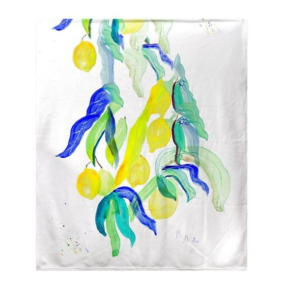 Betsy Drake BK1112 Lemon Tree Fleece Throw