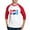 Red/White, variant on - 90S Pepsi Logo - Cotton Baseball Jersey, 3/4 Raglan Sleeve Shirt