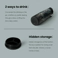 thumbnail image 4 of BOTTLE BOTTLE 24 oz sports water bottle stainless steel insulated water bottle with straw and pills holder black stone, 4 of 7