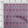 thumbnail image 1 of oneOone Tissu en Viscose Chiffon Imprimé Diamant & Tourbillon Ikat BTY 42 Pouces de Large, 1 of 4