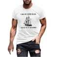 thumbnail image 2 of Qertyioot T-Shirt Décontracté pour Hommes à Manches Courtes Imprimé Col Rond, 2 of 4