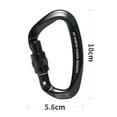 thumbnail image 3 of Ettsollp Lightweight Carabiner Sure Here's A Product Title for Listing Climbing Carabiner Screw Gate Locking Heavy Duty 812kw 25kn Aviation Aluminum D-shaped, 3 of 8