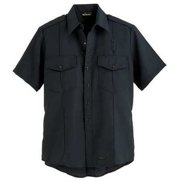 Workrite Workrite Fr Short Sleeve Shirt Navy 48 In Snaps 700nx45nb Walmart Com Walmart Com