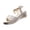 Silver, variant on Womens Wedge Platform Sandal Summer Flatform Casual Sandal Dressy with Pearl Open Toe High Heels Sandals