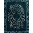 thumbnail image 1 of Ahgly Company Indoor Rectangle Abstract Deep Teal Green Abstract Area Rugs, 2' x 5', 1 of 6