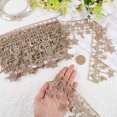 thumbnail image 3 of 1 pc Star & Moon Polyester Lace Trim Ribbon Clothes Accessories Tan 2-3/4 inch(70mm) about 4.5~5 Yards/pc, 3 of 6
