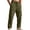 Army Green, variant on Chiccall Mens Cargo Sweatpants with Pocket Elastic Waist Drawstring Casual Athletic Sweat Pants Loose Fit Open Bottom Lounge Fashion Workout Joggers