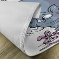 thumbnail image 5 of Ambesonne Cartoon Place Mats Set of 4, Rabbit Mascot Animal, Standard Size, Grey Pink White, 5 of 6
