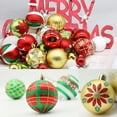 thumbnail image 5 of SHAR 6 cm plastic ball, painted Christmas tree pendant, 16 pieces, 5 of 5