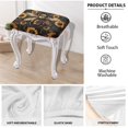 thumbnail image 5 of Xoenoiee Bee Sunflower Print Bar Stool Covers Rectangle Stretch Barstool Seat Covers Bar Stool Chair Cover Rectangle Removable Bench Seat Protector, 2 Pack, 5 of 6