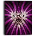 thumbnail image 2 of Glowing Purple White Fractal Flower - Abstract Wall Art Canvas, 2 of 3