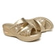 thumbnail image 3 of Sandalias Irfora Ropa de verano para mujer Moda Plataforma de fondo grueso Tacones de cuña Zapatos Señoras Sandalias de boca de pescado Zapatillas (Oro 37) Irfora Sandalias, 3 of 7