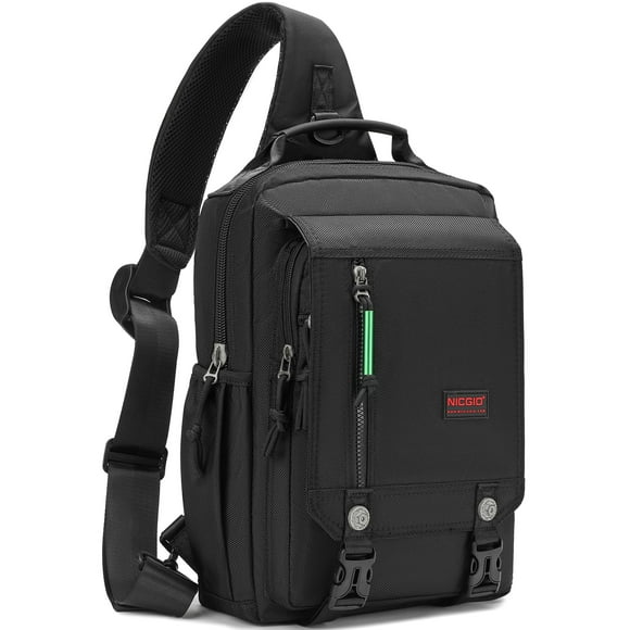 NICGID Sling Bags Chest Shoulder Backpacks, 14.1'' Laptop Backpack Crossbody Messenger Bag Travel Outdoor Men Women