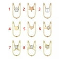thumbnail image 3 of QQTDFG No Piercing U Shaped Ear Cuff Clip Earrings Wrap Ear Cartilage For 1 Pair-silver-Type 8, 3 of 9