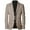Khaki, variant on sususu Men Blazer Jacket Casual,Men Suits Slim Fit,Winter Business Casual Gentleman Plaid Lightweight Suit Jacket Top for and Leisure Wear