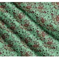 thumbnail image 3 of Soimoi Green Cotton Voile Fabric Floral & Paisley Print Fabric by the Yard 56 Inch Wide, 3 of 7