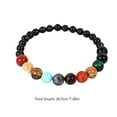 thumbnail image 3 of Women Bracelet Solar Planets Star Bangle Stone Beads Braided Rope Wristband 4, 3 of 8