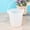 White, variant on Transparent Water Bucket with Handle Portable Gardening and Laundry Bucket Heavy Duty Utility Tub for Water Storage and Cleaning Tasks Easy to Carry and Wash