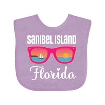 Inktastic Sanibel Island Florida Vacation Girls Baby Bib