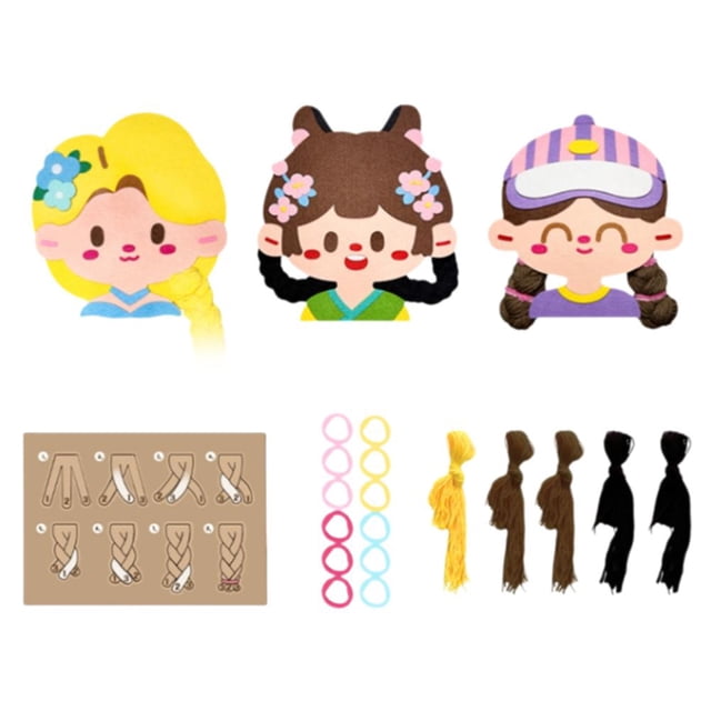 DIY Sticker Craft Kit For Kids Fun Braiding Toy & Supplies' Y6X6