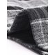 thumbnail image 5 of CHALECO Vintage a Cuadros INSPIRE CHIC para Mujer, Cuello en V, de Un Solo Botón, Sin Mangas, Espalda Racer, Talla XS, Negro y Blanco, 5 of 6