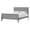 Gray, variant on Furniture of America Vrai Adult Twin Sleigh Headboard Wood Panel Bed, Gray