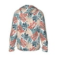 thumbnail image 2 of Picia Tropical Leaves Women's Men's UPF 50+ Sun Protection Hoodie Shirt Long Sleeve SPF Fishing Outdoor UV Hiking Lightweight Shirts-XX-Large, 2 of 9