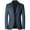 Navy, variant on Men's Casual Suit Jacket Long Sleeve Formal Office Summer Sport Coat Blazer Button Business Casual Grey Medium