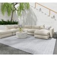 thumbnail image 4 of Feizy Highview Modern Stripes, Gray/Ivory, 1'6" x 1'6" Swatch Easy Care Handmade Stain Resistant Casual Solid Floor Rug for Living room Bedroom, 4 of 8