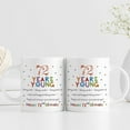 thumbnail image 5 of 72nd Birthday Gifts for Women Men - 72 Years Young Birthday Mug - 72nd Birthday Gifts for Grandma Grandpa Mom Dad Friend Sister Brother Uncle Aunt Coworker - 11oz Coffee Mug, 5 of 5