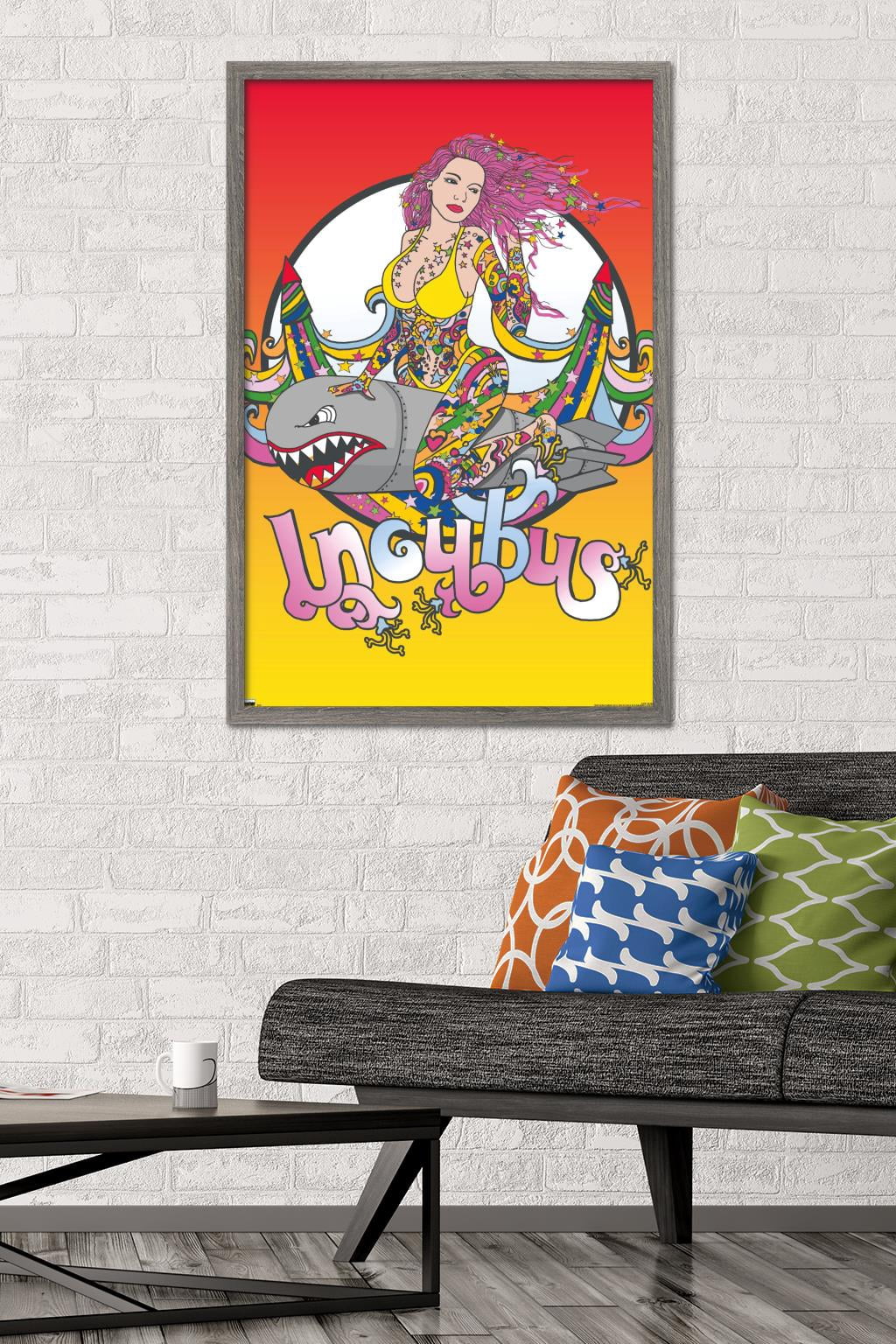 Incubus - Bomb Girl Wall Poster, 22.375" x 34", Framed
