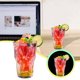thumbnail image 3 of Jugo grueso comercial Copa de hielo Copa de postre Bar Restaurante Transparente Gota Bebida Copa Alta Borosilicato Material（480ml）, 3 of 7