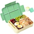 thumbnail image 1 of Bento Lunch Box for Kids,Bento Lunch Snack Boxes for School Work Kitchen,Green, 1 of 4